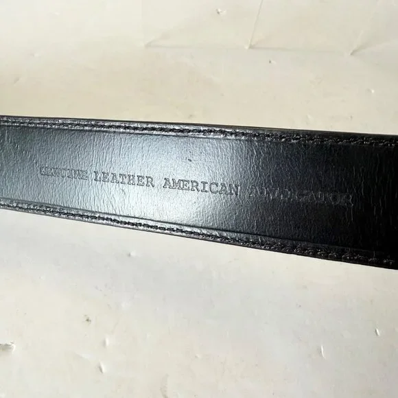 Rod Patrick Mens Western Belt Black Genuine Caiman Leather Size 44